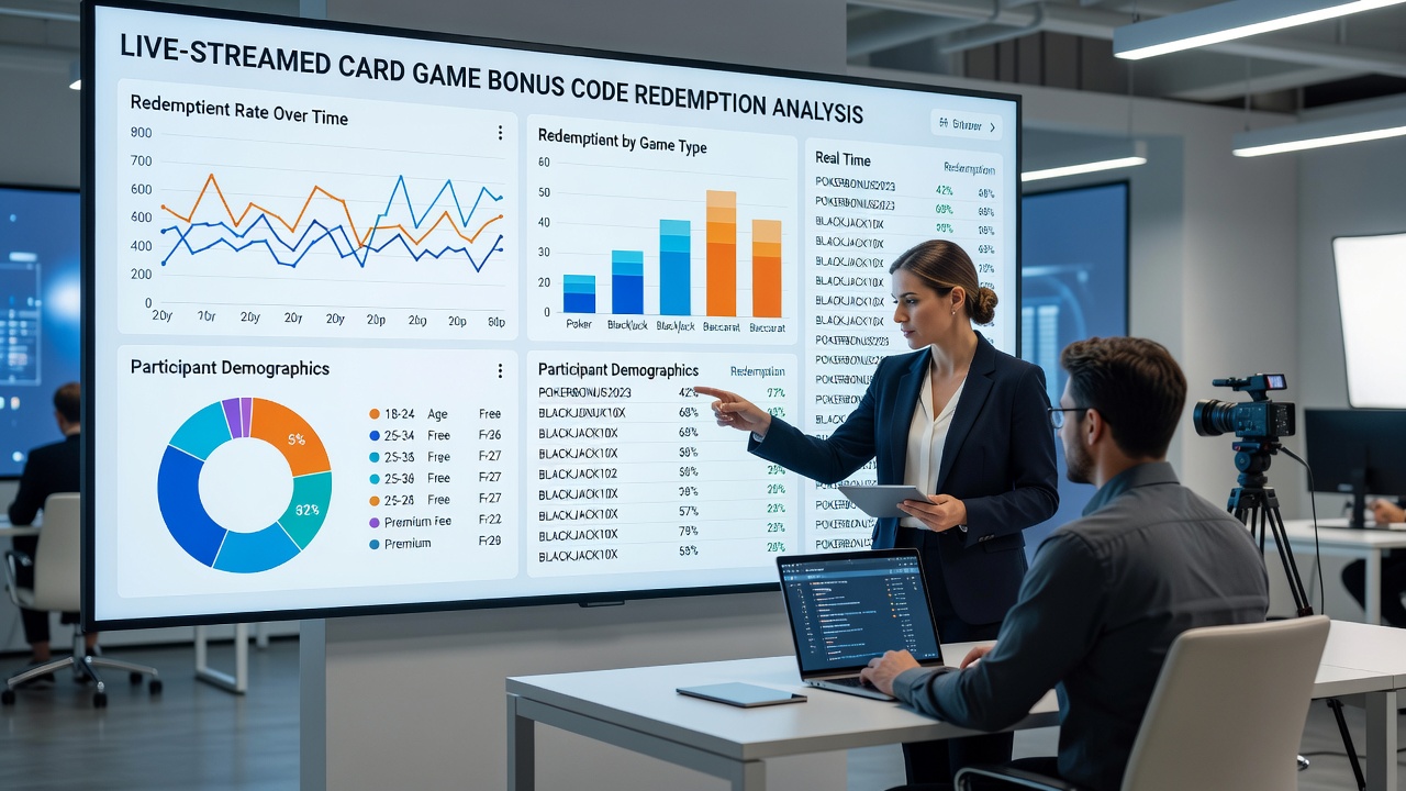 Graph illustrating monthly trends in bonus code redemptions for UK-regulated live card games